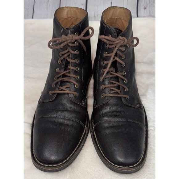 COLE HAAN Boots Men’s 9 M Brown Leather Lace Up Ankle High Top Chukka Boot Shoes main image 6